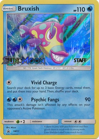 Bruxish (SM11) (Staff Prerelease Promo) [Sun & Moon: Black Star Promos] | Exor Games Bridgewater