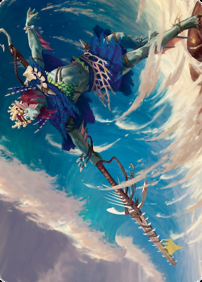 Tazeem Roilmage Art Card (Gold-Stamped Signature) [Zendikar Rising Art Series] | Exor Games Bridgewater