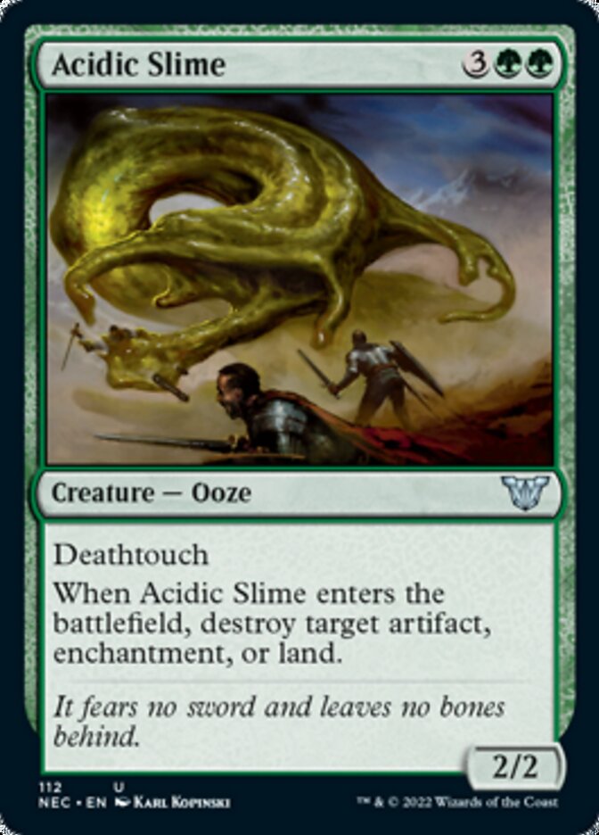 Acidic Slime [Kamigawa: Neon Dynasty Commander] | Exor Games Bridgewater