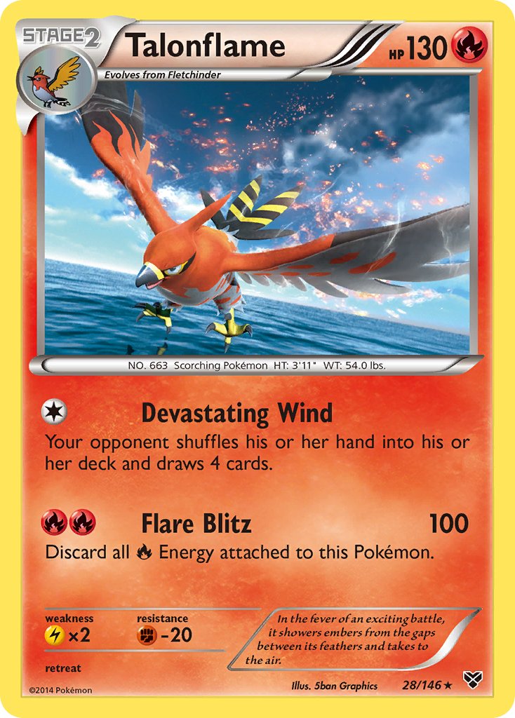 Talonflame (28/146) (Cosmos Holo) (Blister Exclusive) [XY: Base Set] | Exor Games Bridgewater