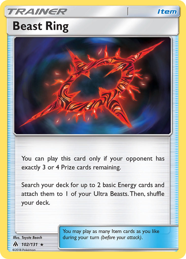 Beast Ring (102/131) [Sun & Moon: Forbidden Light] | Exor Games Bridgewater