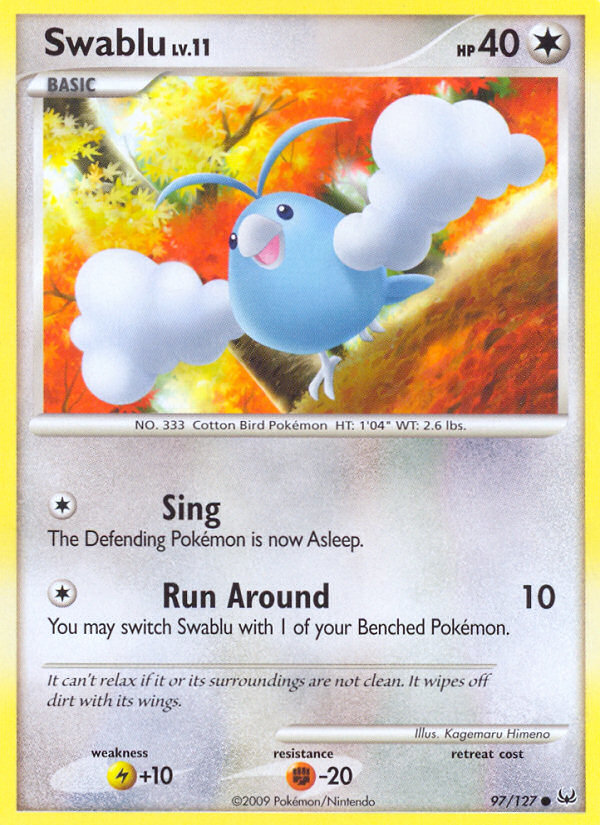 Swablu (97/127) [Platinum: Base Set] | Exor Games Bridgewater