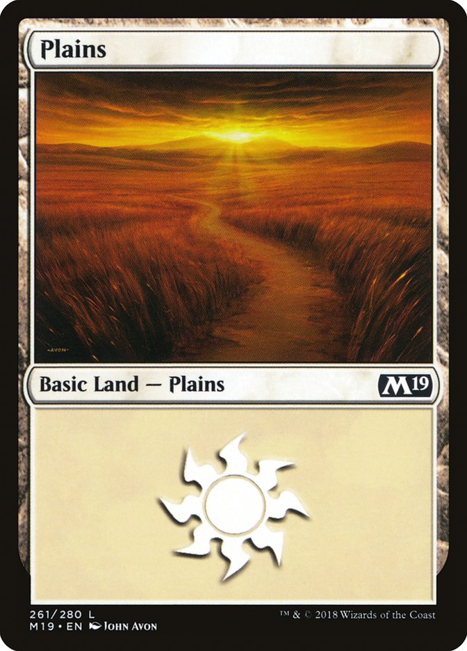 Plains (261) [Core Set 2019] | Exor Games Bridgewater