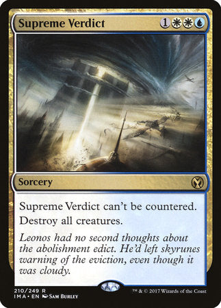 Supreme Verdict [Iconic Masters] | Exor Games Bridgewater