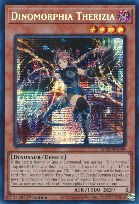 Dinomorphia Therizia [MP23-EN009] Prismatic Secret Rare | Exor Games Bridgewater