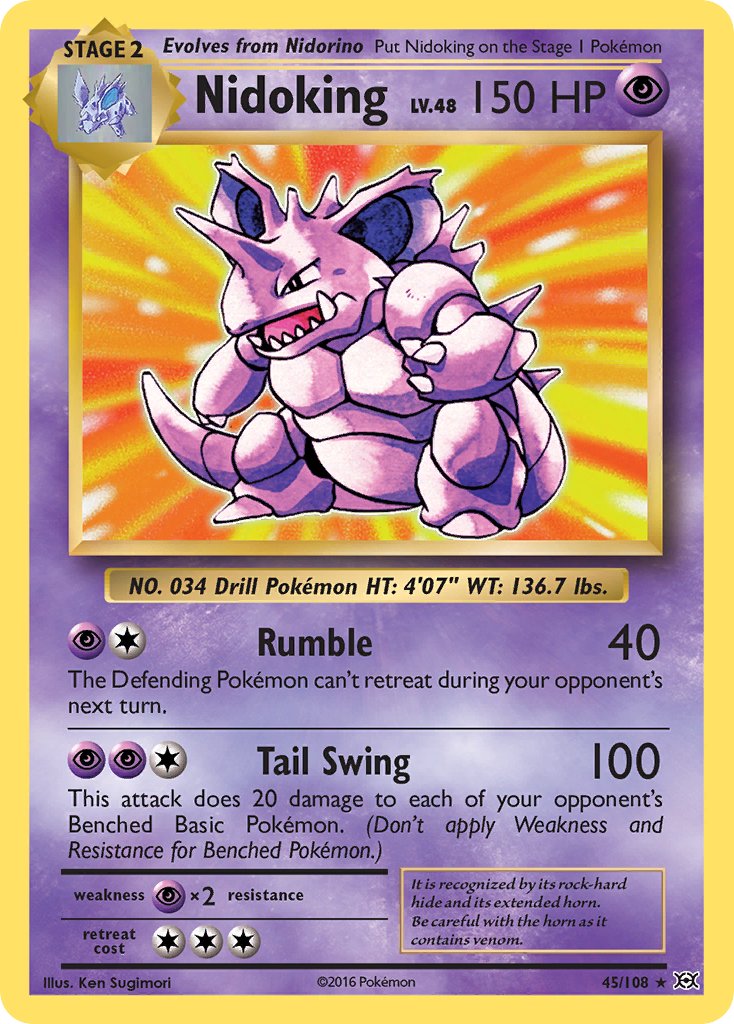Nidoking (45/108) (Theme Deck Exclusive) [XY: Evolutions] | Exor Games Bridgewater