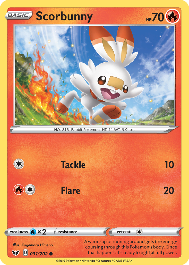 Scorbunny (031/202) [Sword & Shield: Base Set] | Exor Games Bridgewater