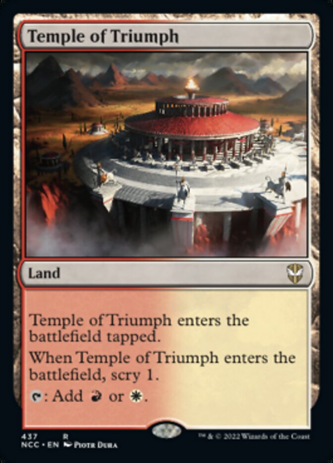 Temple of Triumph [Streets of New Capenna Commander] | Exor Games Bridgewater