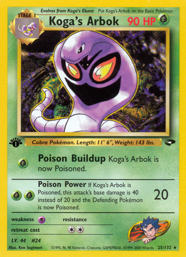 Koga's Arbok (25/132) [Gym Challenge 1st Edition] | Exor Games Bridgewater