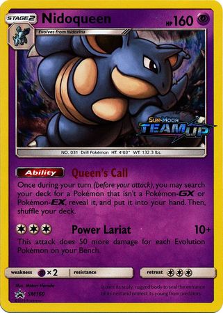 Nidoqueen (SM160) (Staff) [Sun & Moon: Black Star Promos] | Exor Games Bridgewater