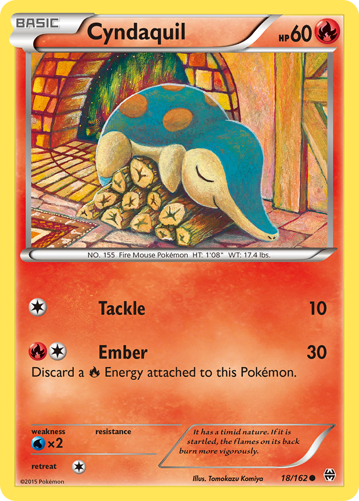 Cyndaquil (18/162) [XY: BREAKthrough] | Exor Games Bridgewater