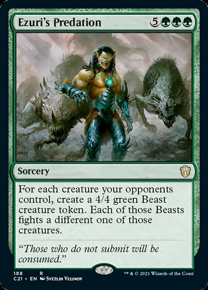 Ezuri's Predation [Commander 2021] | Exor Games Bridgewater