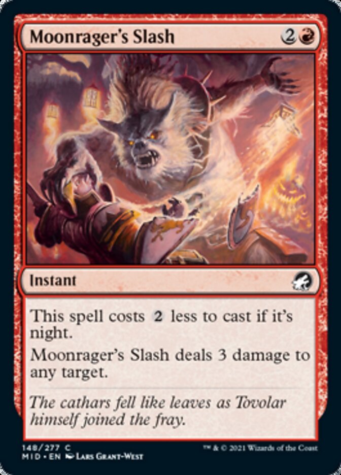 Moonrager's Slash [Innistrad: Midnight Hunt] | Exor Games Bridgewater