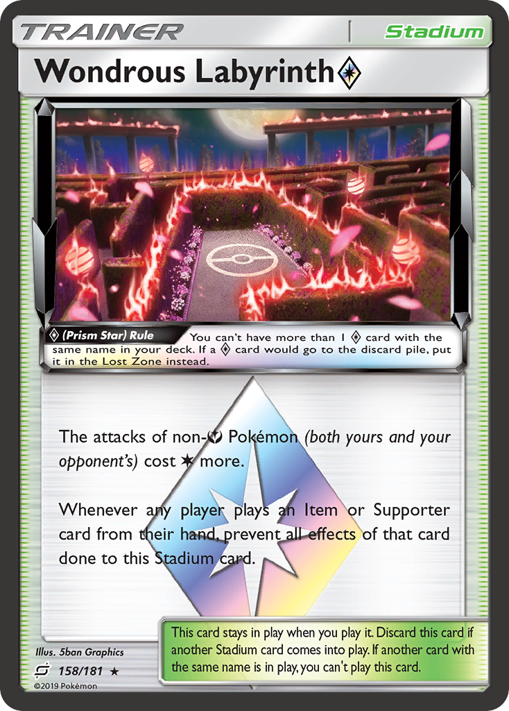 Wondrous Labyrinth (158/181) (Prism Star) [Sun & Moon: Team Up] | Exor Games Bridgewater