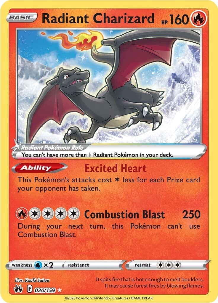 Radiant Charizard (020/159) [Sword & Shield: Crown Zenith] | Exor Games Bridgewater