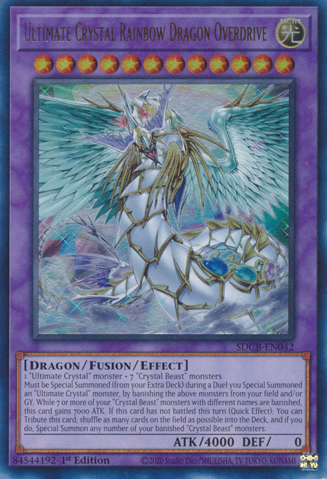 Ultimate Crystal Rainbow Dragon Overdrive [SDCB-EN042] Ultra Rare | Exor Games Bridgewater