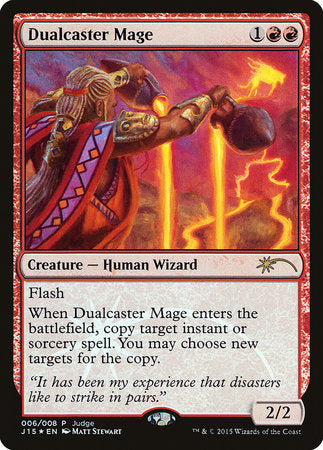 Dualcaster Mage [Judge Gift Cards 2015] | Exor Games Bridgewater