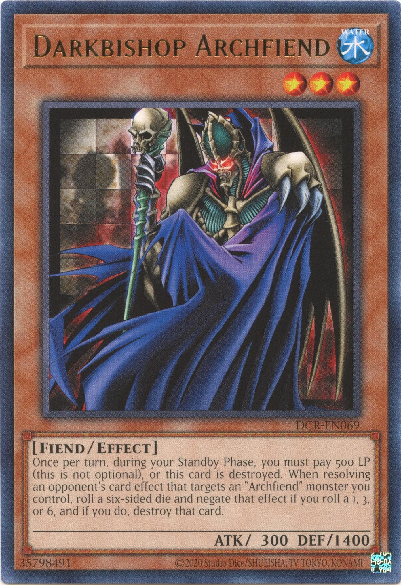 Darkbishop Archfiend (25th Anniversary) [DCR-EN069] Rare | Exor Games Bridgewater