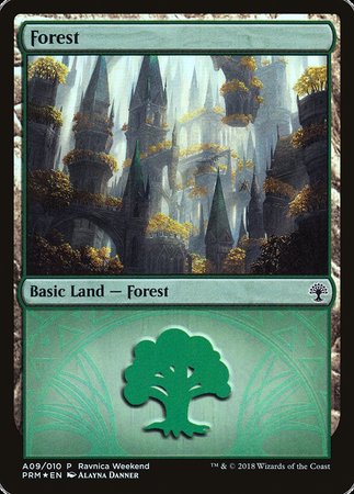 Forest - Selesnya (A09) [GRN Ravnica Weekend] | Exor Games Bridgewater