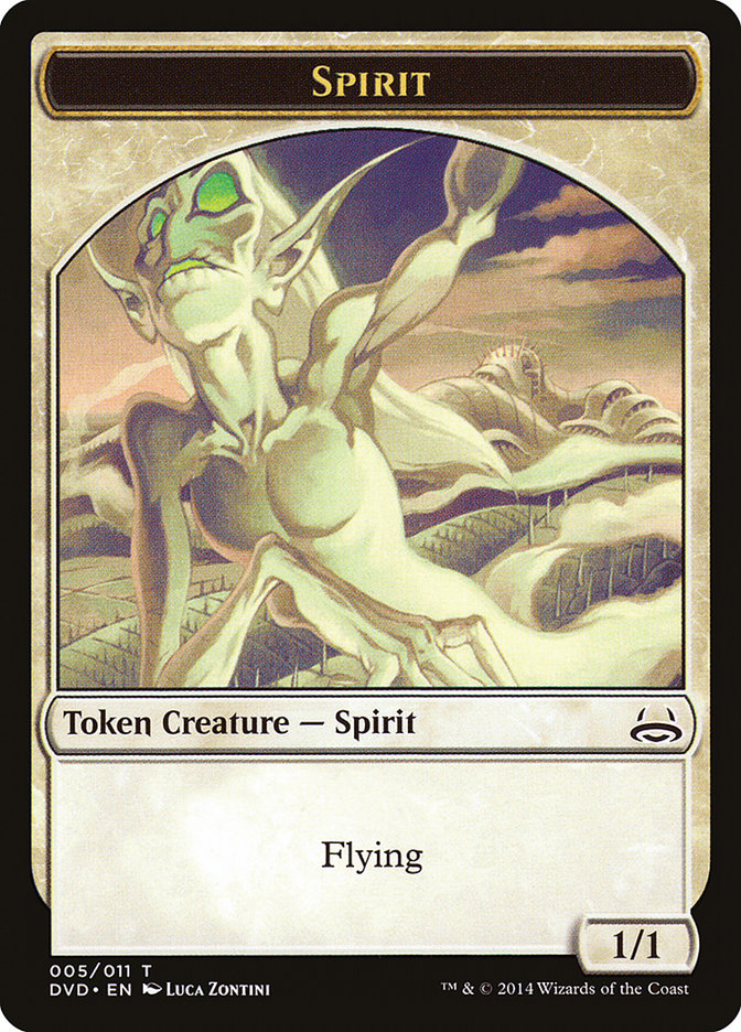 Spirit Token (Divine vs. Demonic) [Duel Decks Anthology Tokens] | Exor Games Bridgewater