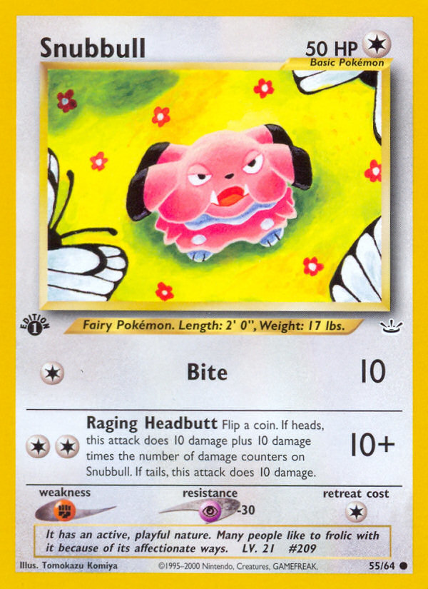 Snubbull (55/64) [Neo Revelation 1st Edition] | Exor Games Bridgewater