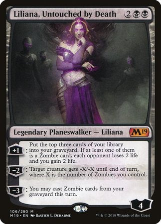 Liliana, Untouched by Death [Core Set 2019] | Exor Games Bridgewater