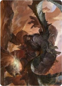 Moraug, Fury of Akoum Art Card [Zendikar Rising Art Series] | Exor Games Bridgewater