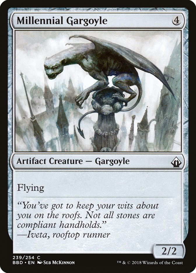 Millennial Gargoyle [Battlebond] | Exor Games Bridgewater