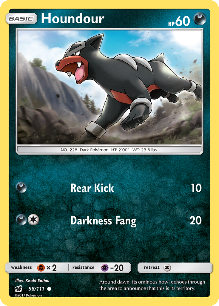 Houndour (58/111) [Sun & Moon: Crimson Invasion] | Exor Games Bridgewater