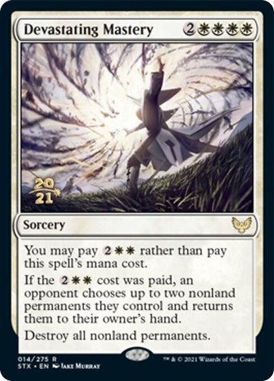 Devastating Mastery [Strixhaven: School of Mages Prerelease Promos] | Exor Games Bridgewater