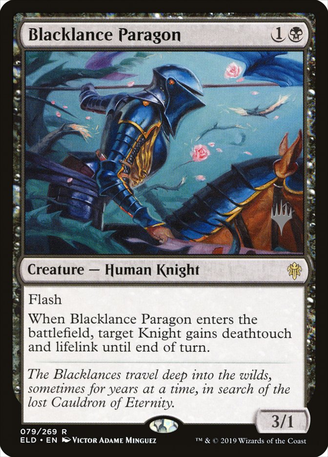 Blacklance Paragon (Promo Pack) [Throne of Eldraine Promos] | Exor Games Bridgewater