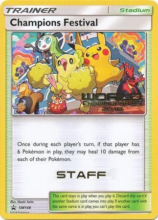 Champions Festival (SM148) (2018 Staff) [Sun & Moon: Black Star Promos] | Exor Games Bridgewater