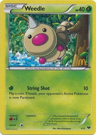 Weedle (1/12) [McDonald's Promos: 2014 Collection] | Exor Games Bridgewater