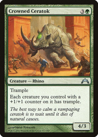 Crowned Ceratok [Gatecrash] | Exor Games Bridgewater