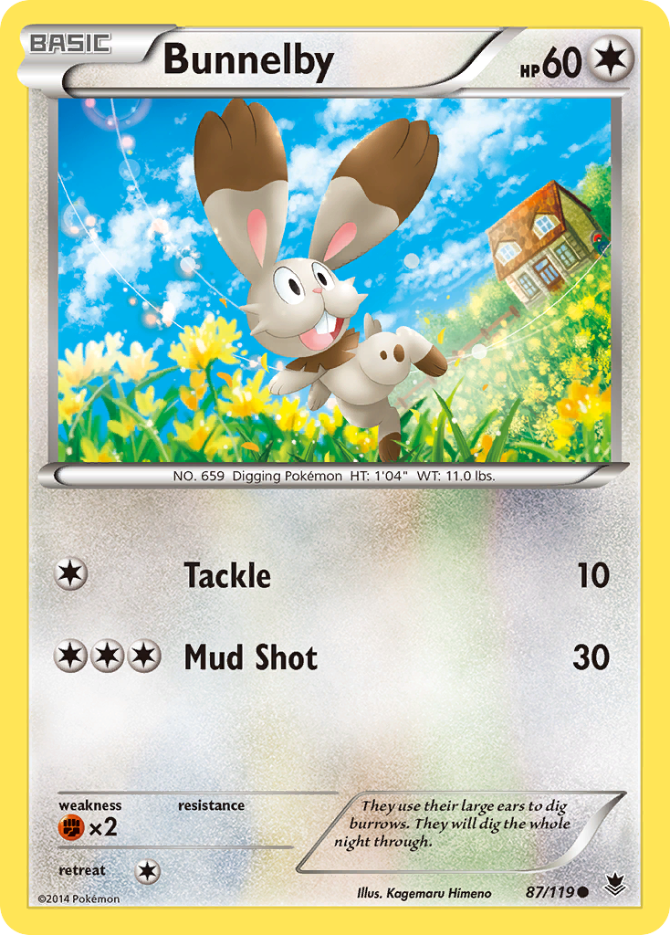 Bunnelby (87/119) [XY: Phantom Forces] | Exor Games Bridgewater