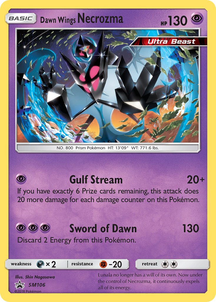 Dawn Wings Necrozma (SM106) [Sun & Moon: Black Star Promos] | Exor Games Bridgewater