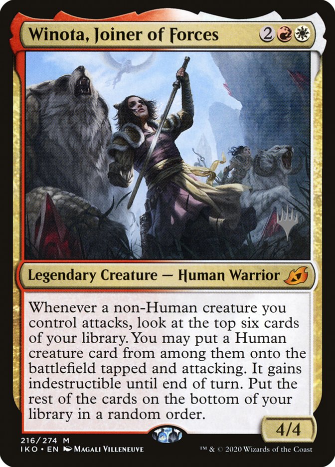 Winota, Joiner of Forces (Promo Pack) [Ikoria: Lair of Behemoths Promos] | Exor Games Bridgewater