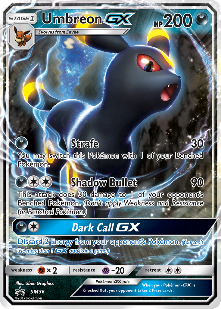 Umbreon GX (SM36) [Sun & Moon: Black Star Promos] | Exor Games Bridgewater