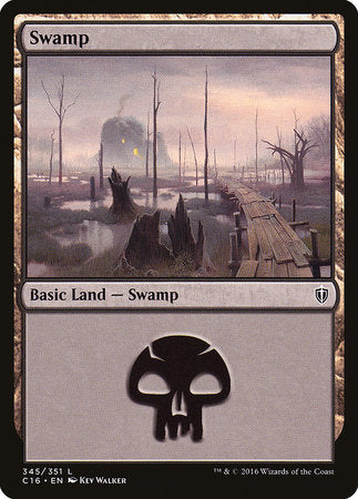 Swamp (345) [Commander 2016] | Exor Games Bridgewater