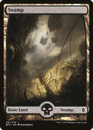 Swamp (261) - Full Art [Battle for Zendikar] | Exor Games Bridgewater