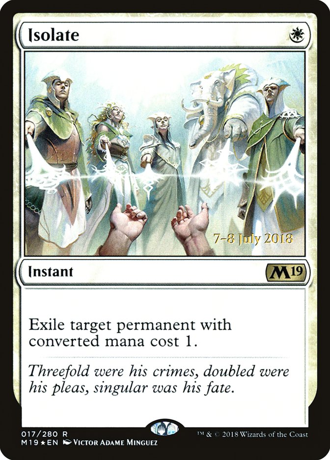 Isolate  [Core Set 2019 Prerelease Promos] | Exor Games Bridgewater