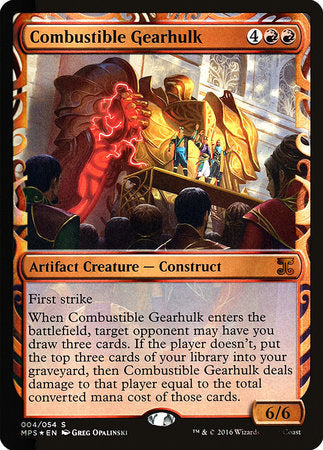 Combustible Gearhulk [Kaladesh Inventions] | Exor Games Bridgewater