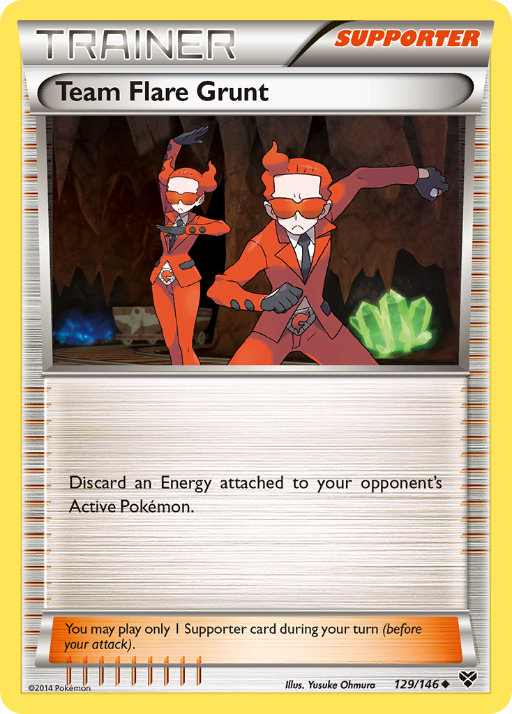 Team Flare Grunt (129/146) [XY: Base Set] | Exor Games Bridgewater