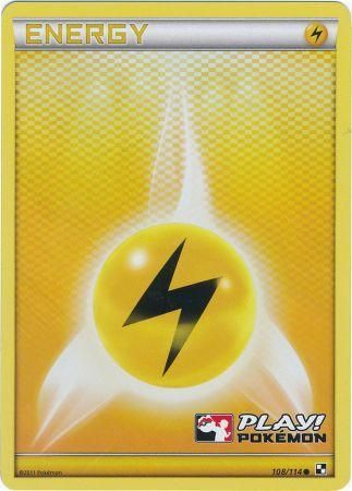 Lightning Energy (108/114) (Play Pokemon Promo) [Black & White: Base Set] | Exor Games Bridgewater