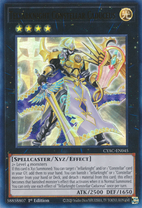 Tellarknight Constellar Caduceus [CYAC-EN045] Ultra Rare | Exor Games Bridgewater