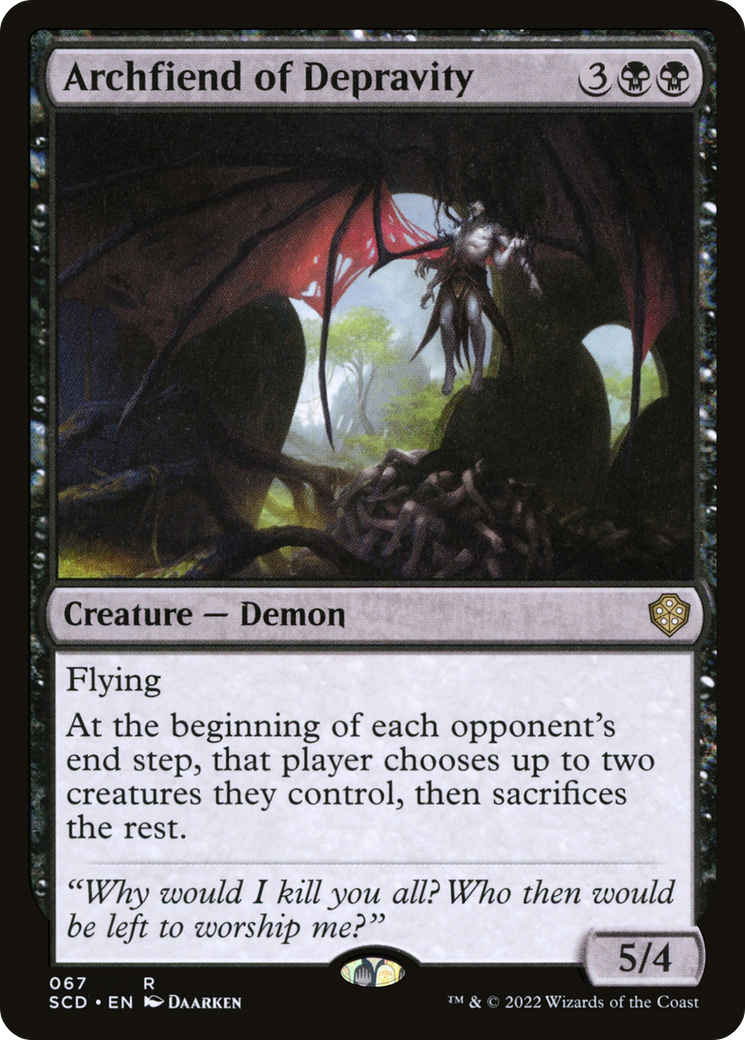 Archfiend of Depravity [Starter Commander Decks] | Exor Games Bridgewater