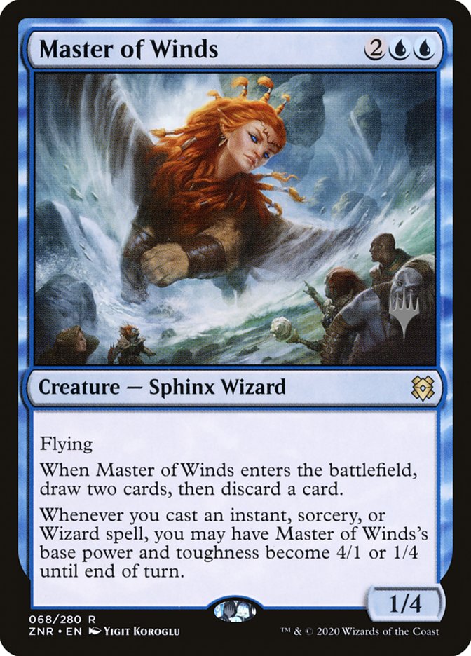 Master of Winds (Promo Pack) [Zendikar Rising Promos] | Exor Games Bridgewater