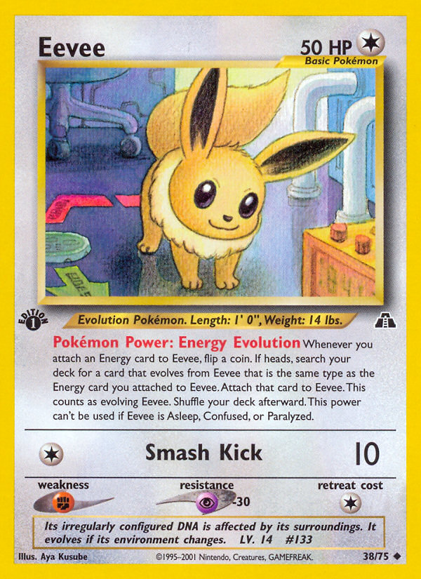 Eevee (38/75) [Neo Discovery 1st Edition] | Exor Games Bridgewater