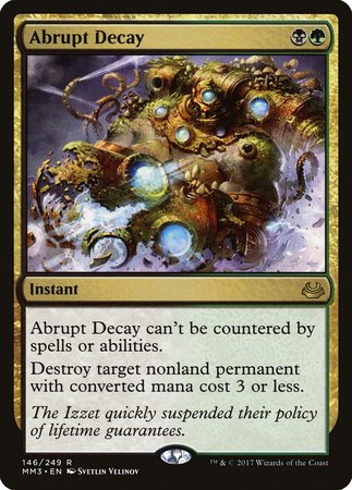 Abrupt Decay [Modern Masters 2017] | Exor Games Bridgewater