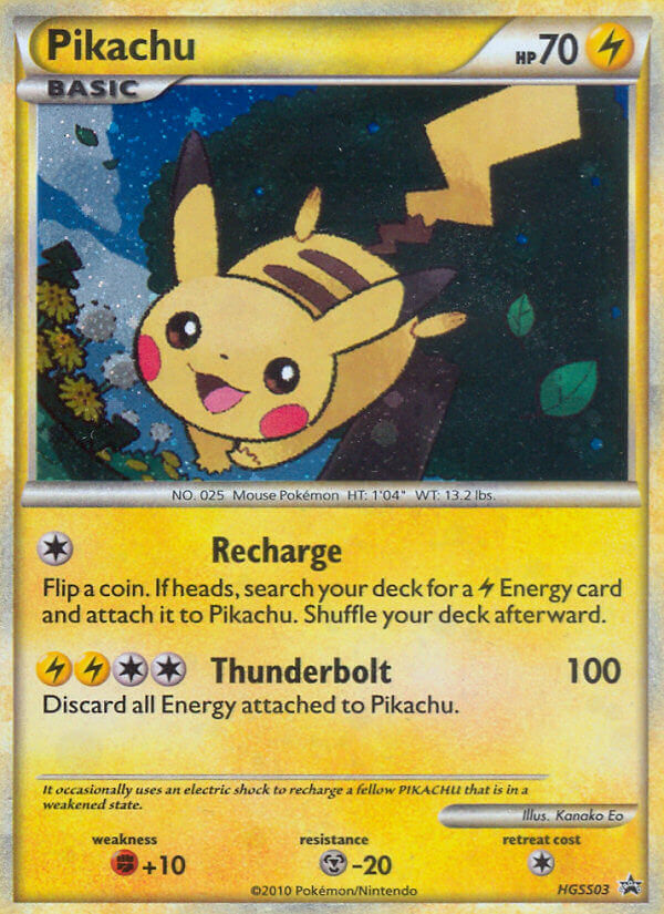 Pikachu (HGSS03) [HeartGold & SoulSilver: Black Star Promos] | Exor Games Bridgewater